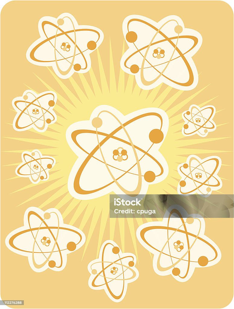 Illustration de l'atome - clipart vectoriel de Aplati libre de droits