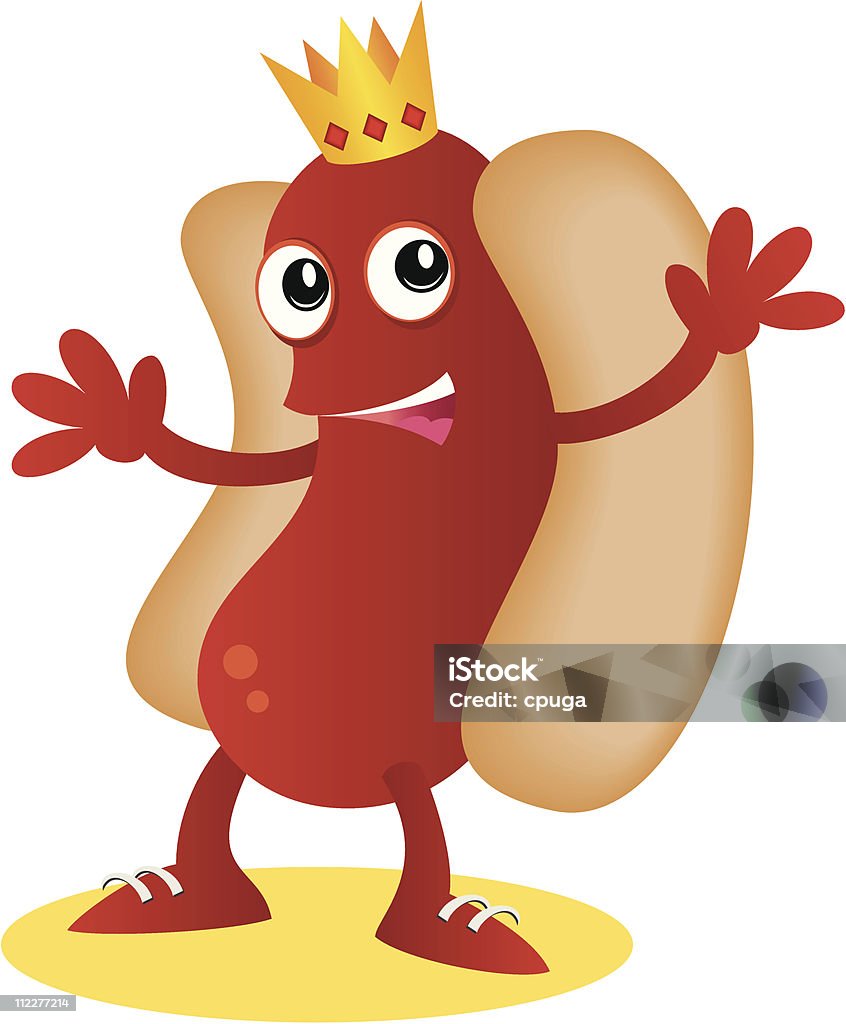 O Hotdog King - Royalty-free Banda desenhada - Produto Artístico arte vetorial