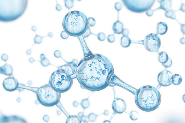 istock Abstract water molecules design. Atoms. Abstract water background for banner or flyer. Science or medical background. 3d rendering illustration. 1124220308