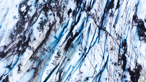 istock black and blue glacier aerial view pattern striped 1124223825