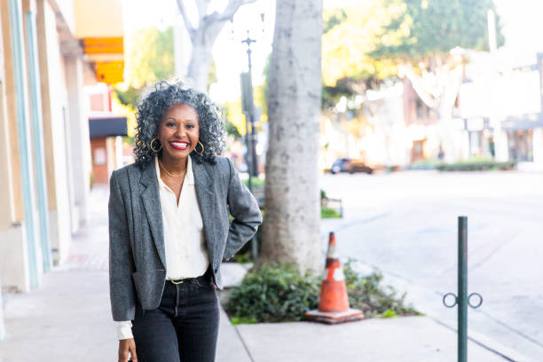 istock A Carefree Black Woman Looking Back Over her Shoulder 1124226660