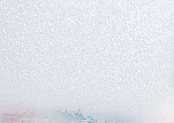 istock Frozen winter abstract background on the window glass with copy space 1124227843