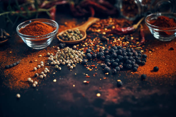istock Spice Mix with Chili, Peppercorns and Juniper Berries 1124229236