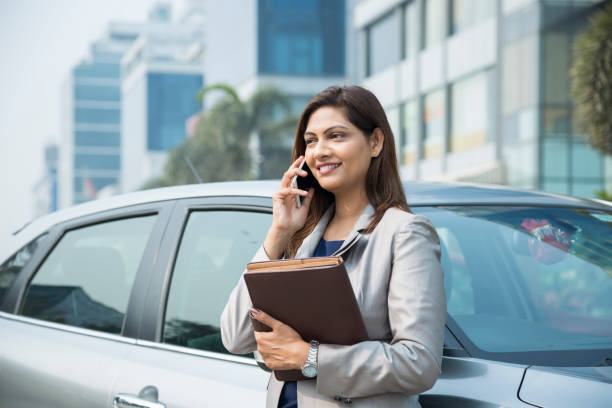 istock Happy businesswoman - Stock image 1124229685