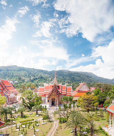 Aerial View Of Wat Chalong In Phuket, Thailand