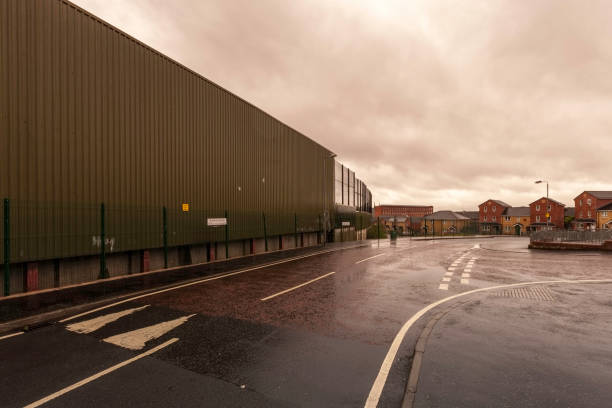 istock Wall Dividing Protestant and Catholic Neighborhoods in Belfast 1124230505