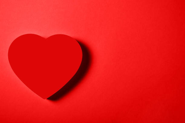 istock Beautiful red heart on vibrant background. 1124231266