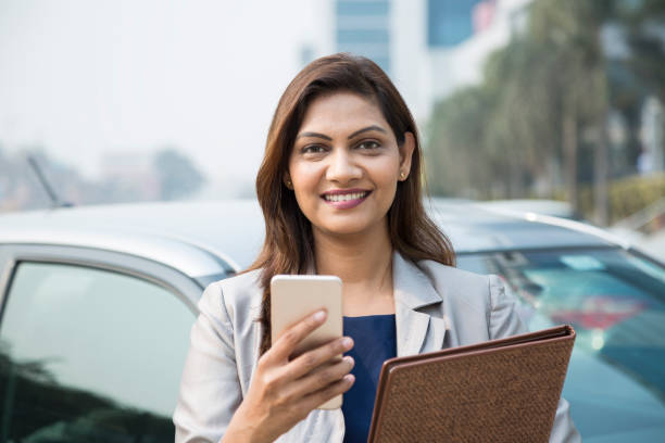 istock Happy businesswoman - Stock image 1124231602
