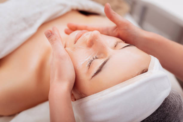 istock Nice attractive woman lying with her eyes closed 1124231678