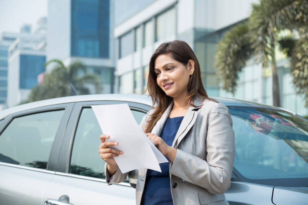 Happy businesswoman - Stock image