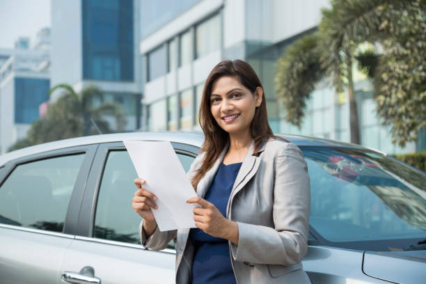 istock Happy businesswoman - Stock image 1124233409