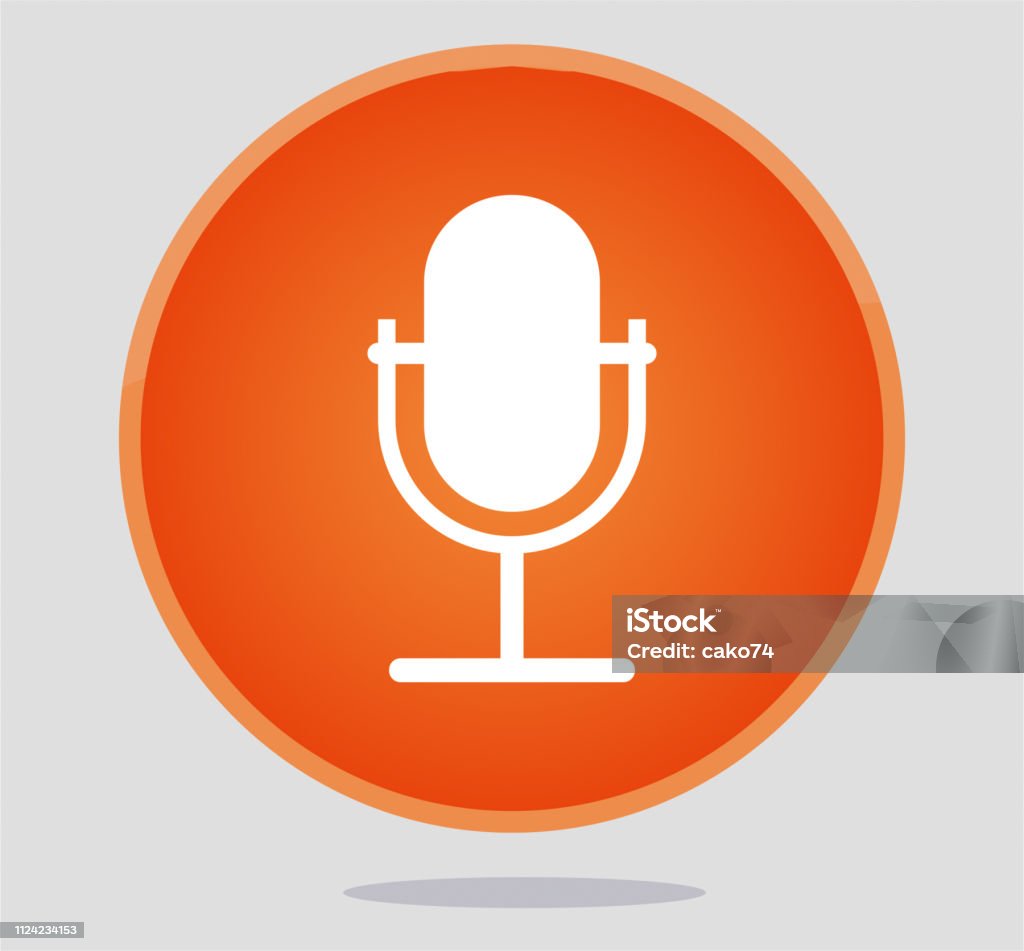 microphone icon microphone Podcasting stock vector