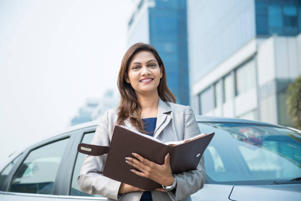 istock Happy businesswoman - Stock image 1124234710