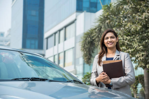 istock Happy businesswoman - Stock image 1124234848