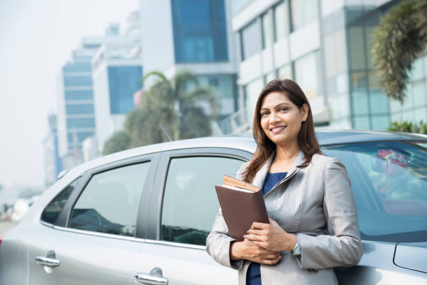 istock Happy businesswoman - Stock image 1124235591