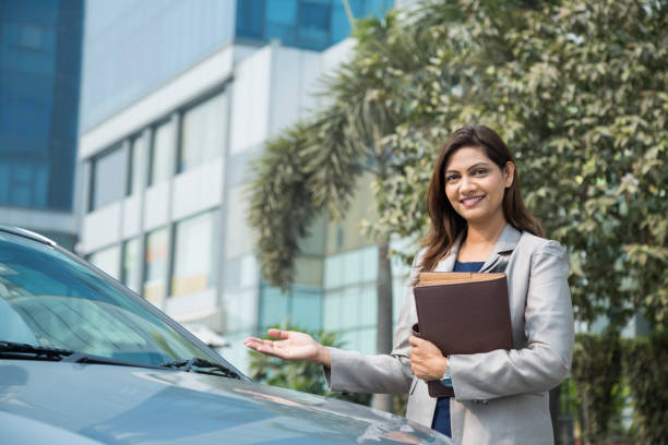 istock Happy businesswoman - Stock image 1124236371