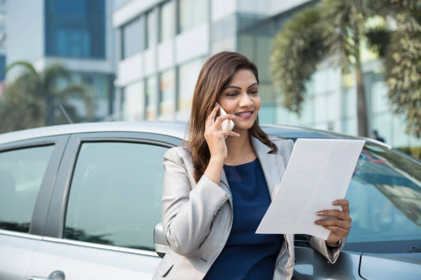 istock Happy businesswoman - Stock image 1124236463