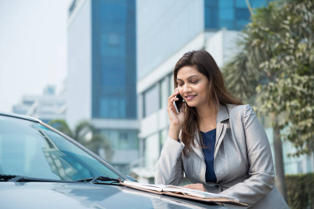 istock Happy businesswoman - Stock image 1124236670