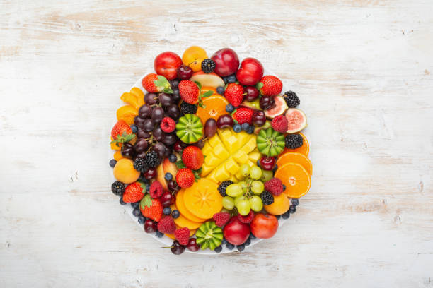 istock Raw fruits berries platter 1124236860