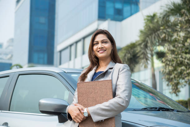istock Happy businesswoman - Stock image 1124236890