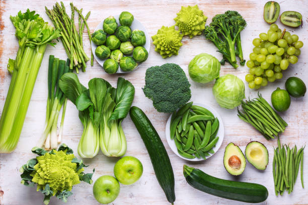 istock Healthy eating. Green vegetables 1124236921