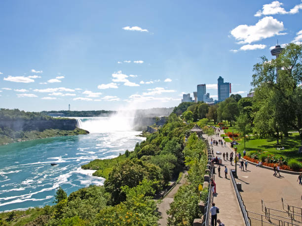 A trip to Niagara Falls. Mixed cultural family.