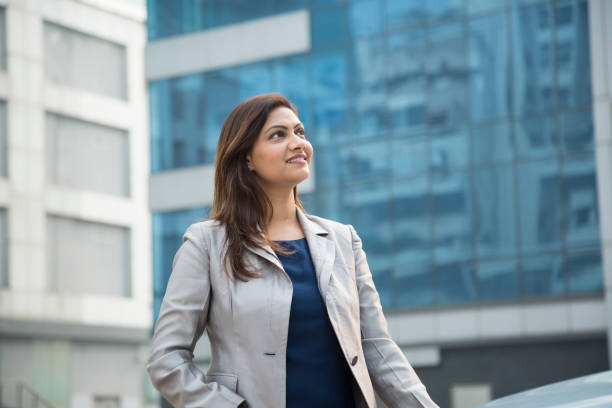 istock Happy businesswoman - Stock image 1124238904