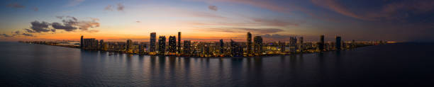 istock Aerial panorama Miami Sunny Isles Beach FL 1124238907