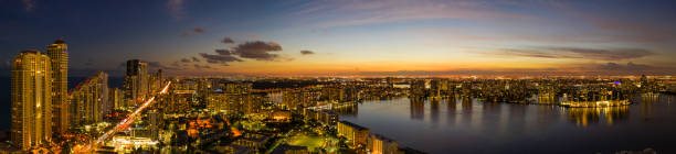 istock Aerial panorama Miami Sunny Isles Beach FL 1124239054