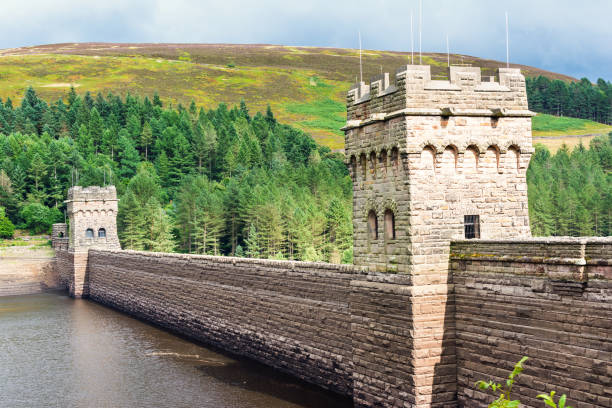 derwent dam,peak district, england - midlands imagens e fotografias de stock