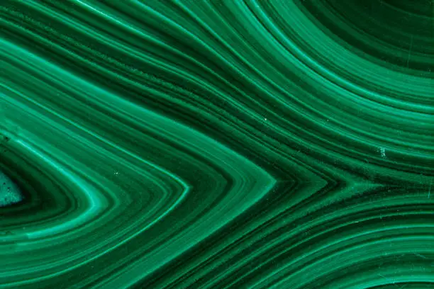 macro
malachite boxes on white background close up