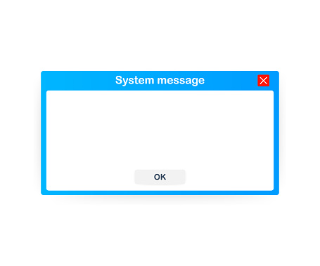 Old School Operating System Message Template Classic Computer User ...