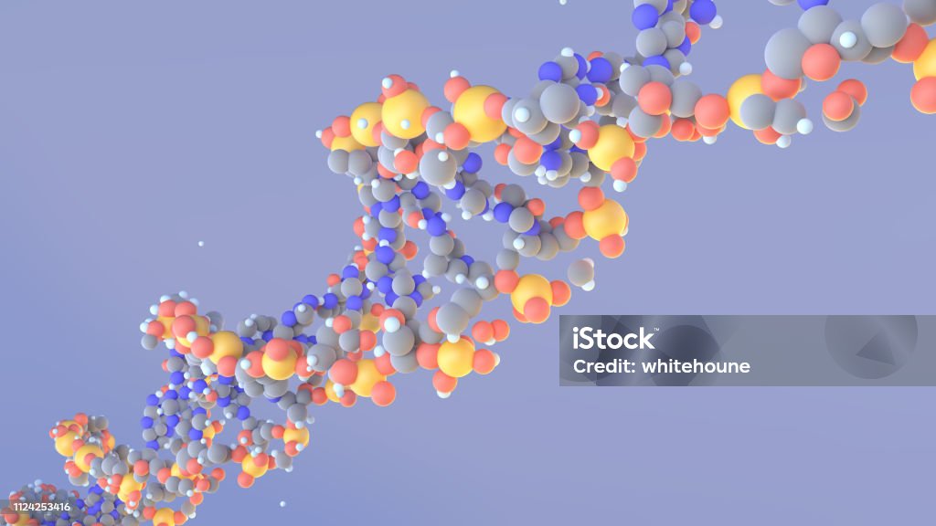Dna 분자 이중 나선 시각적 구조 DNA에 대한 스톡 사진 및 기타 이미지 - DNA, 0명, 3차원 형태 - iStock