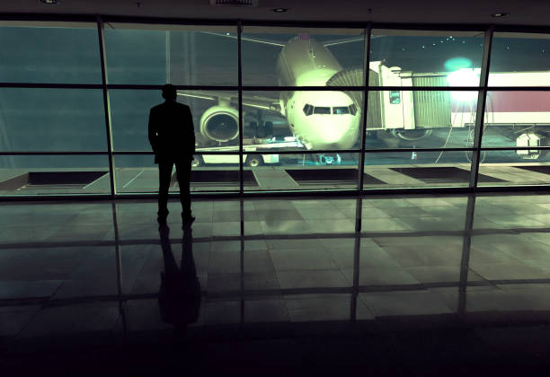 istock Businessman is waiting on airport 1124254705