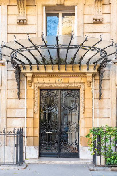 istock Paris, wrought iron door 1124254795