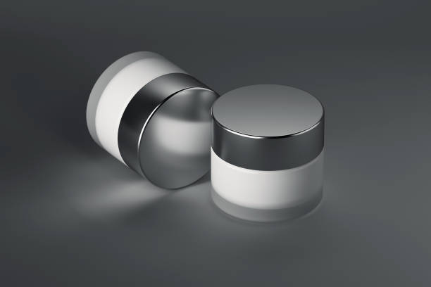 istock Beauty product package, cream jar. 3d rendering. 1124272190