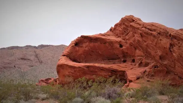 Red Sandstone formations and Aztec Sandstone.