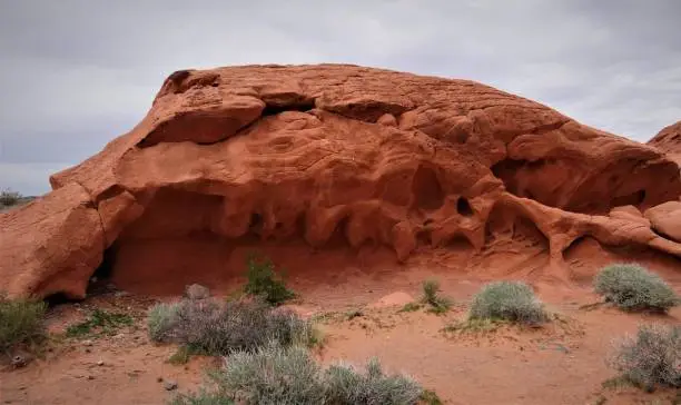 Red Sandstone formations and Aztec Sandstone.