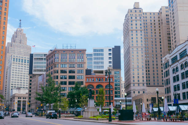 istock Capitol park in Detroit downtown Summer 1124289587