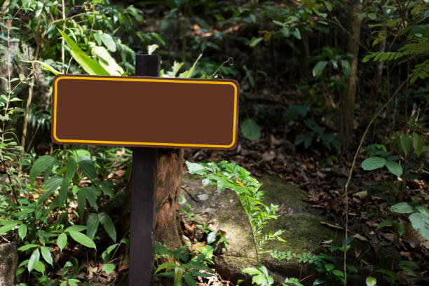 istock Signs empty in the garden. 1124290369