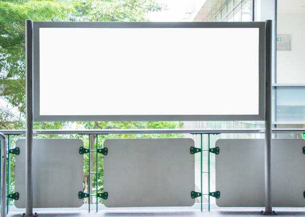 istock Blank advertising billboard in the city. 1124292969