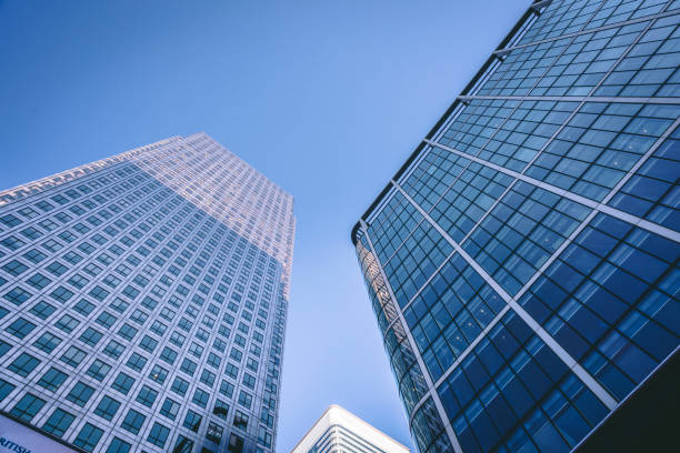 istock Corporate office buildings, Canary Wharf 1124293917