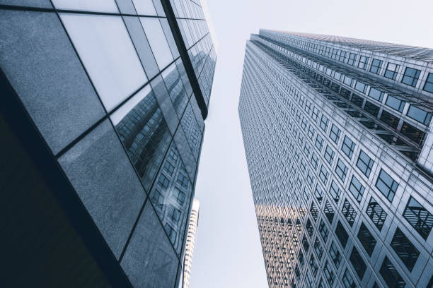 istock London, office buildings Canary Wharf 1124294617