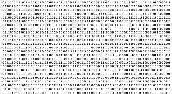 00000001 01 Or Binary Numbers On The Computer Screen On White Monitor Background ...