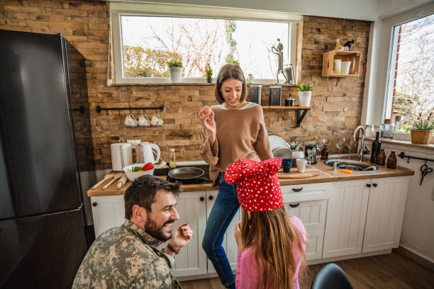 istock Arriving home after serving with special forces 1124298453
