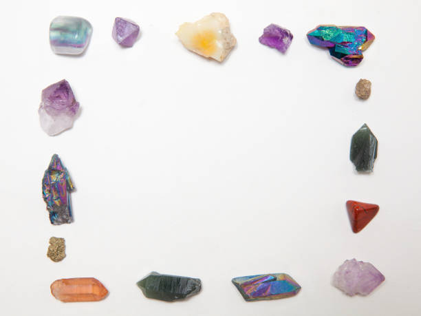 cadre en cristal - chakra crystal recovery spirituality photos et images de collection