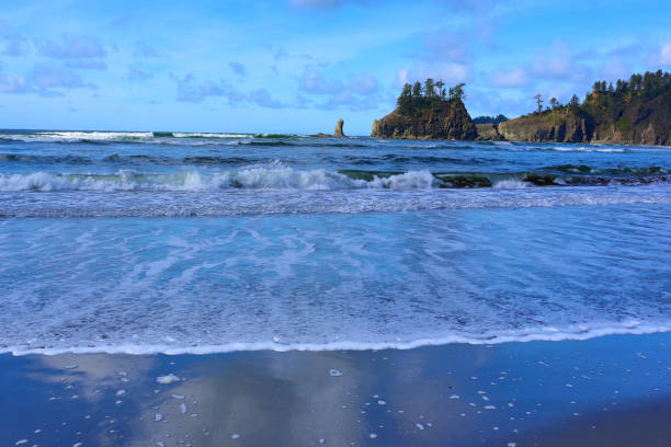 istock Rocky Shore, Sea Stacks, and Reflection - Second Beach, Olympic National Park 1124311349