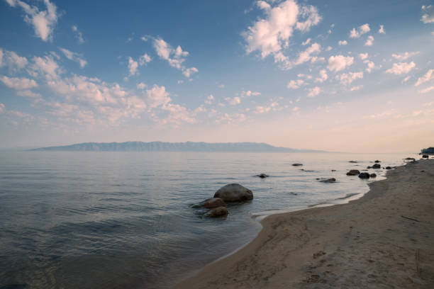 Republic Buryatia, lake Baikal, view on Peninsula Holy Nose