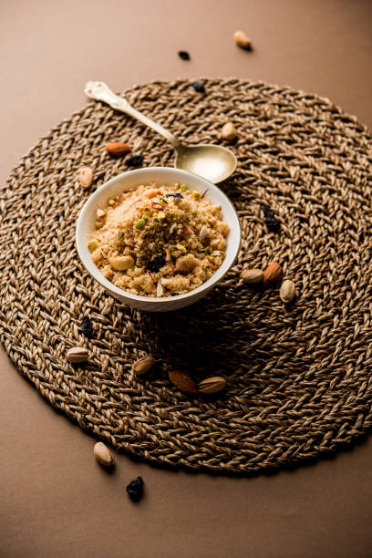 istock Sweet Sheera / Halwa / Sooji made using semolina or rawa 1124335539