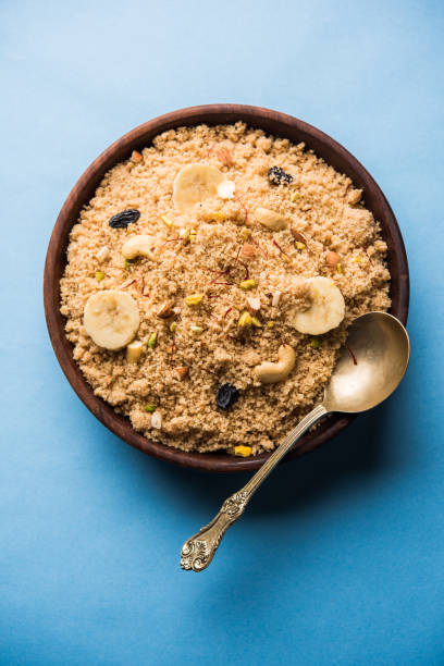 istock Sweet Sheera / Halwa / Sooji made using semolina or rawa 1124339164